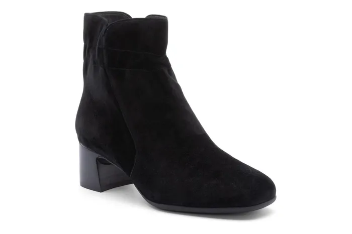 ABEO Footwear Avenue Mid Black Suede Women Boots