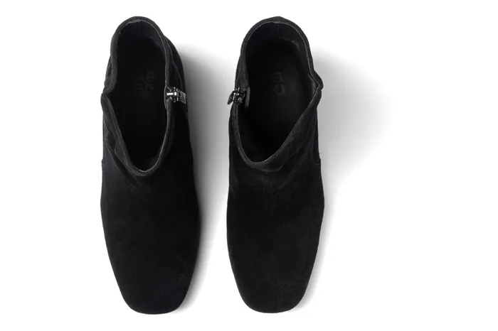 ABEO Footwear Avenue Mid Black Suede Women Boots
