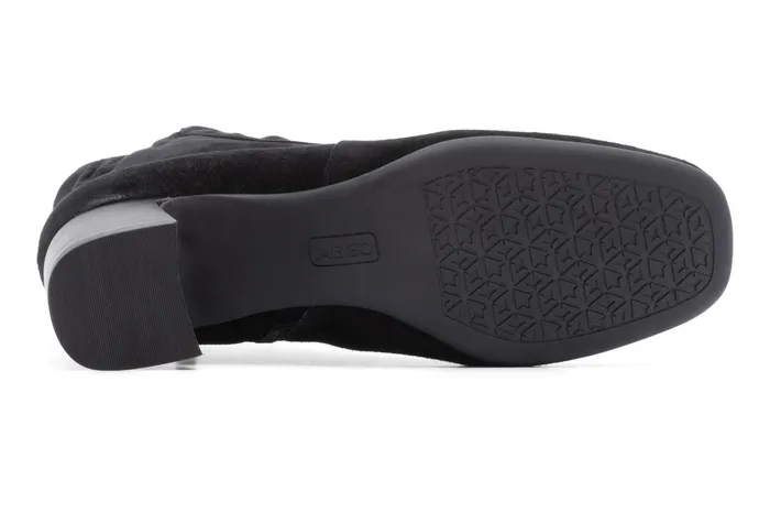 ABEO Footwear Avenue Mid Black Suede Women Boots