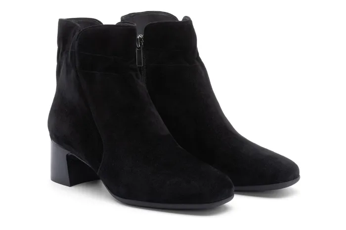 ABEO Footwear Avenue Mid Black Suede Women Boots