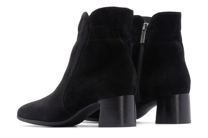 ABEO Footwear Avenue Mid Black Suede Women Boots