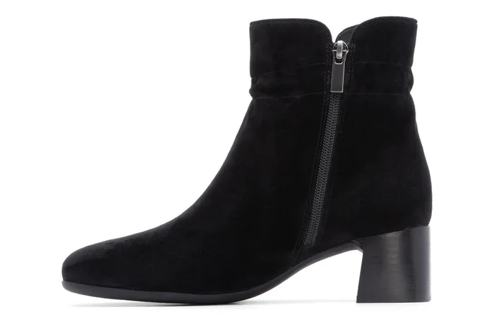 ABEO Footwear Avenue Mid Black Suede Women Boots