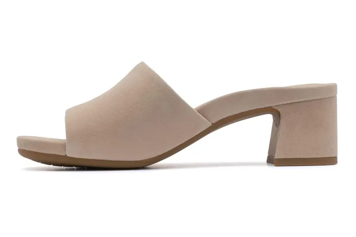 ABEO Footwear Avenue Slide Cuban Sand Suede Women Dress
