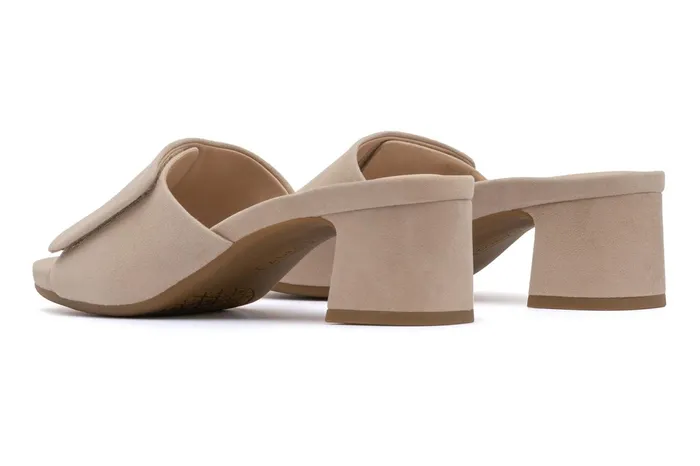 ABEO Footwear Avenue Slide Cuban Sand Suede Women Dress