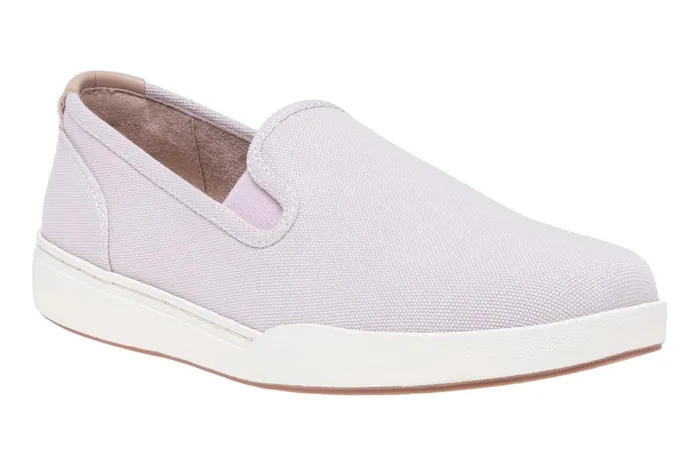 ABEO Footwear Encore Slip On Lilac Canvas Women Sneakers