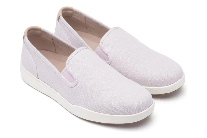 ABEO Footwear Encore Slip On Lilac Canvas Women Sneakers