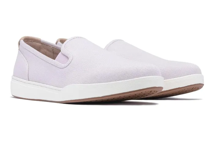 ABEO Footwear Encore Slip On Lilac Canvas Women Sneakers