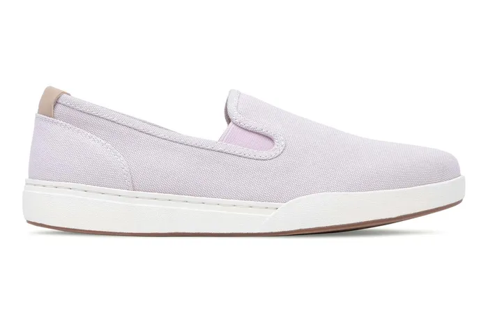ABEO Footwear Encore Slip On Lilac Canvas Women Sneakers