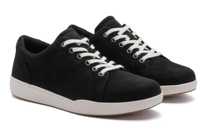 ABEO Footwear Encore Sneaker Black Nubuck Women Sneakers