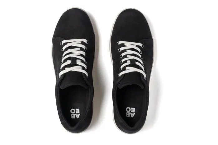 ABEO Footwear Encore Sneaker Black Nubuck Women Sneakers