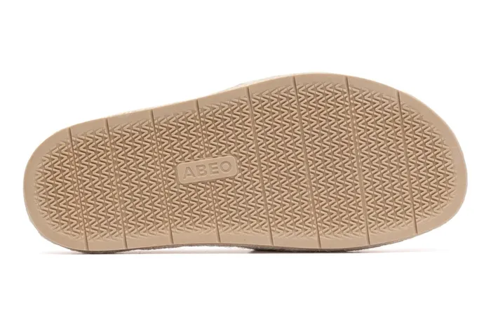 ABEO Footwear Isle Slide White Leather Women Sandals