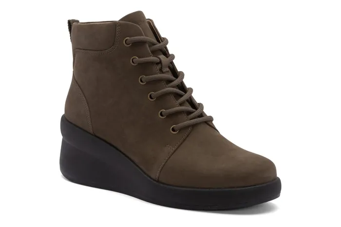 ABEO Footwear Passage Lace Up Olive Women Boots