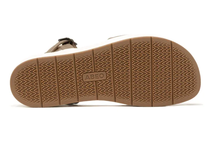 ABEO Footwear Solstice Buckle Sandal Fossil Leather Women Sandals ABEO Footwear Solstice Buckle Sandal Fossil Leather Women Sandals