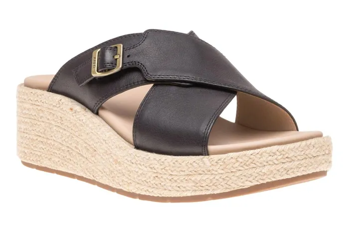 ABEO Footwear Solstice Cross Slide Black Women Sandals