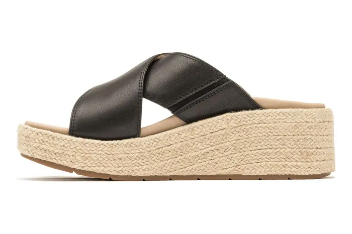 ABEO Footwear Solstice Cross Slide Black Women Sandals