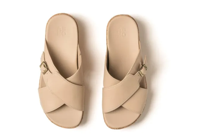 ABEO Footwear Solstice Cross Slide Cuban Sand Women Sandals ABEO Footwear Solstice Cross Slide Cuban Sand Women Sandals