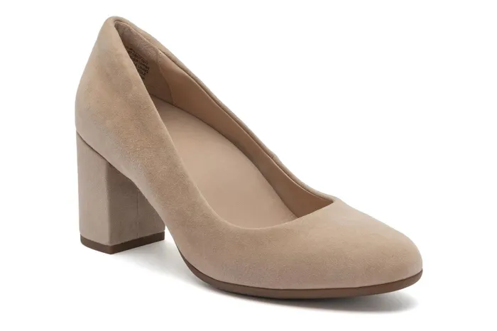 ABEO Footwear Tempo Pump Cuban Sand Suede Women Dress