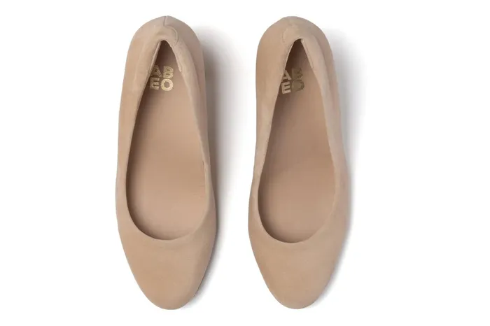 ABEO Footwear Tempo Pump Cuban Sand Suede Women Dress