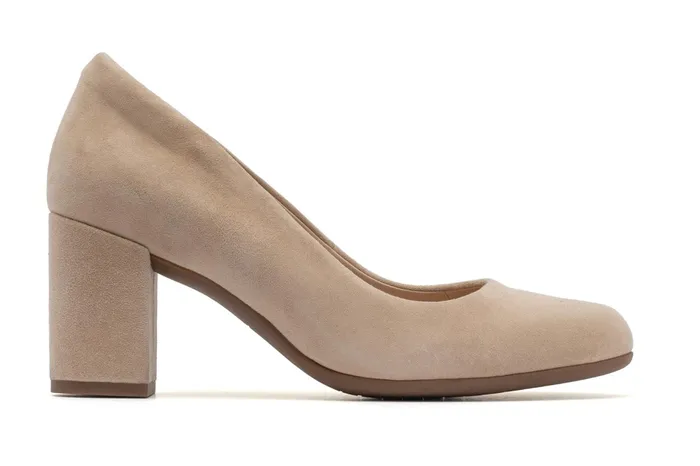 ABEO Footwear Tempo Pump Cuban Sand Suede Women Dress