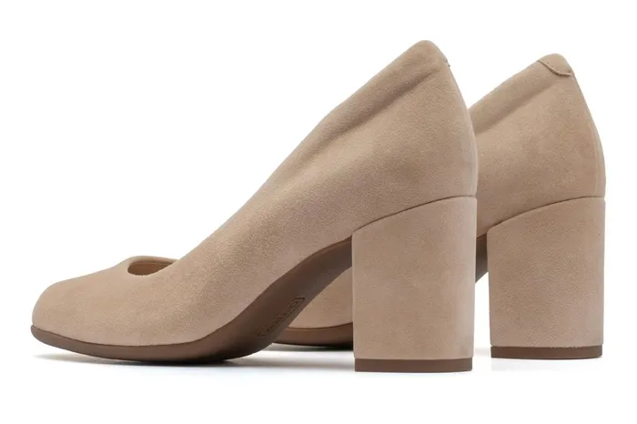 ABEO Footwear Tempo Pump Cuban Sand Suede Women Dress