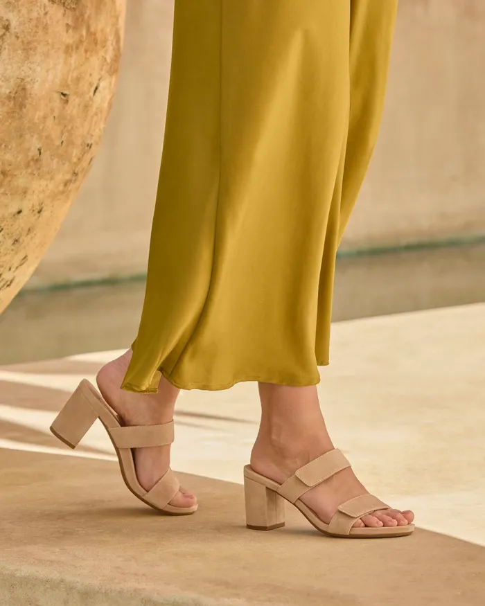 ABEO Footwear Tempo Slide Cuban Sand Suede Women Dress ABEO Footwear Tempo Slide Cuban Sand Suede Women Dress