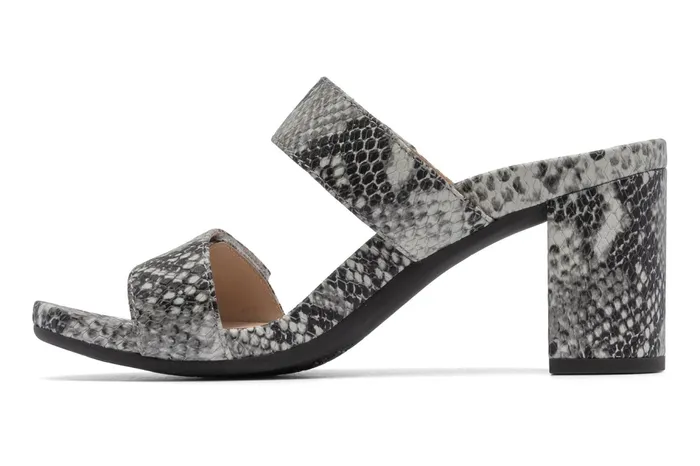 ABEO Footwear Tempo Slide Snake Print Leather Women Dress ABEO Footwear Tempo Slide Snake Print Leather Women Dress