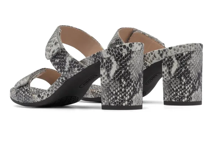 ABEO Footwear Tempo Slide Snake Print Leather Women Dress ABEO Footwear Tempo Slide Snake Print Leather Women Dress