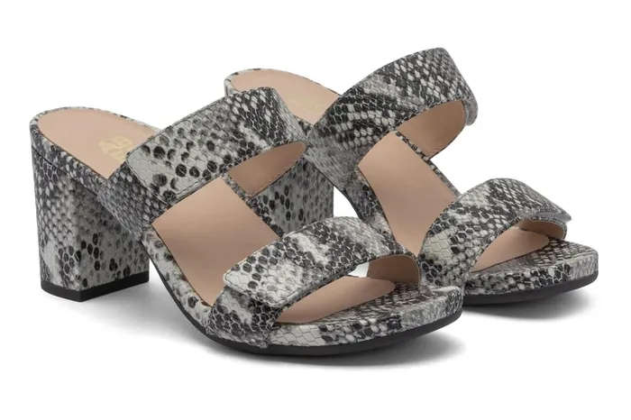 ABEO Footwear Tempo Slide Snake Print Leather Women Dress ABEO Footwear Tempo Slide Snake Print Leather Women Dress