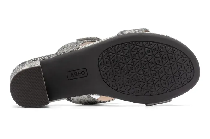 ABEO Footwear Tempo Slide Snake Print Leather Women Dress ABEO Footwear Tempo Slide Snake Print Leather Women Dress