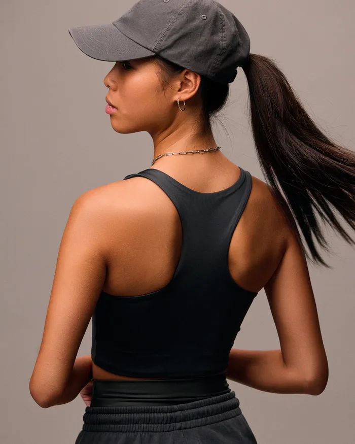 Active Cropped Bra 8211 Dusty Olive Women Sports Bras Colorfulstandard