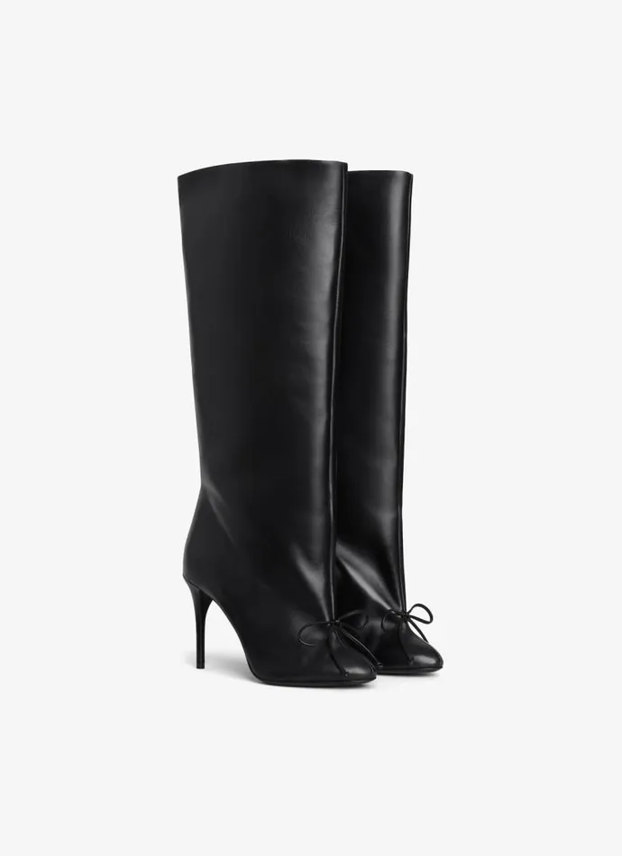 Alaa Boots and Ankle Boots DECOLLETE HIGH BOOTS IN CALFSKIN Black 8211 Women Alaa Boots and Ankle Boots DECOLLETE HIGH BOOTS IN CALFSKIN Black 8211 Women