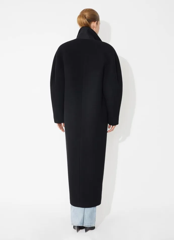 Alaa Coats and Jackets Wool Coat Black 8211 Women