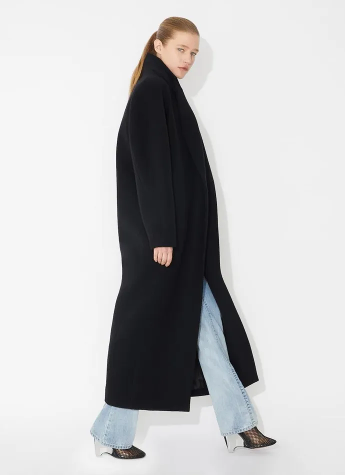 Alaa Coats and Jackets Wool Coat Black 8211 Women