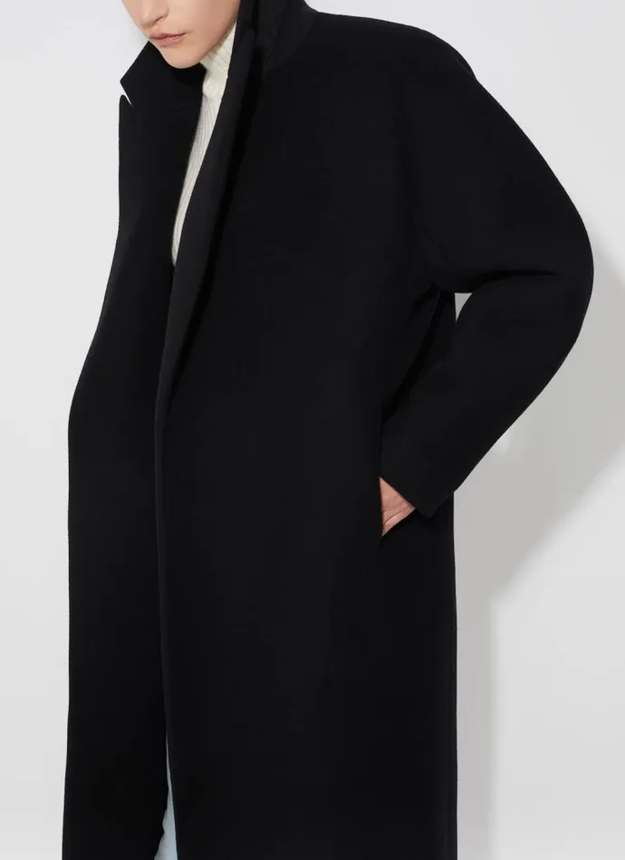 Alaa Coats and Jackets Wool Coat Black 8211 Women