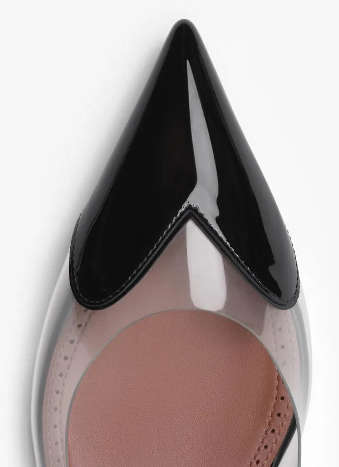 Alaa Flat Shoes LE CUR FLAT SLINGBACKS IN PATENT CALFSKIN Black 8211 Women