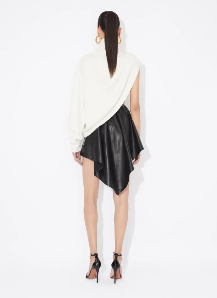 Alaa Jumpers and Cardigans ASYMMETRICAL CAPE JUMPER IN CASHMERE Natural 8211 Women Alaa Jumpers and Cardigans ASYMMETRICAL CAPE JUMPER IN CASHMERE Natural 8211 Women