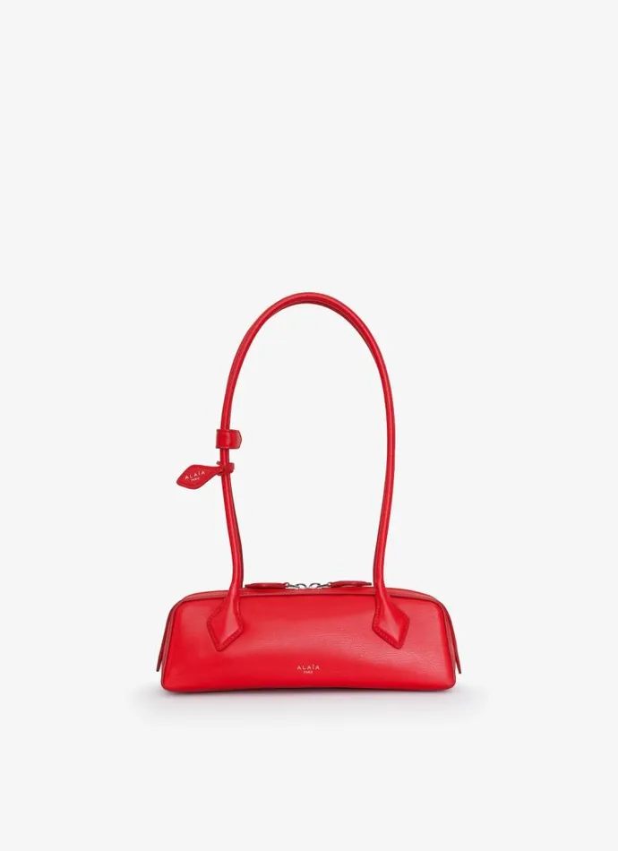 Alaa Le Teckel LE TECKEL SMALL BAG IN GOATSKIN Red 8211 Women