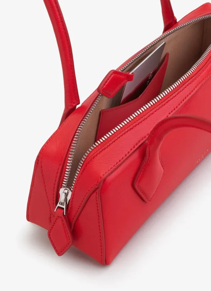 Alaa Le Teckel LE TECKEL SMALL BAG IN GOATSKIN Red 8211 Women