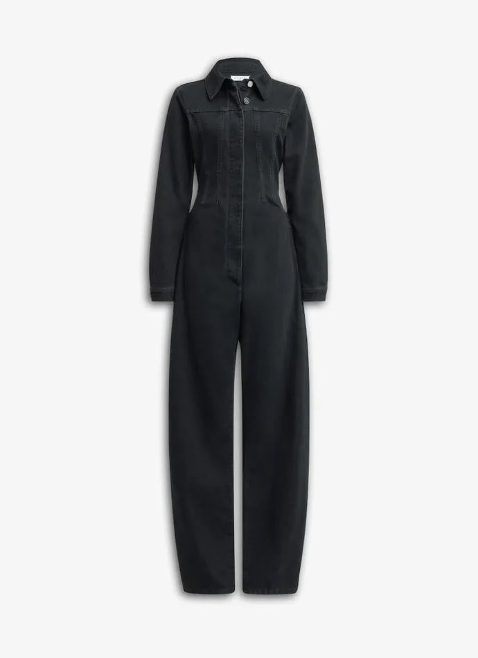 Alaa Pants and Shorts DENIM JUMPSUIT Black 8211 Women
