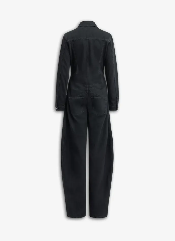 Alaa Pants and Shorts DENIM JUMPSUIT Black 8211 Women Alaa Pants and Shorts DENIM JUMPSUIT Black 8211 Women