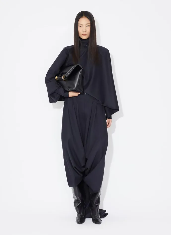 Alaa Pants and Shorts DRAPED TROUSERS Denim Blue 8211 Women Alaa Pants and Shorts DRAPED TROUSERS Denim Blue 8211 Women