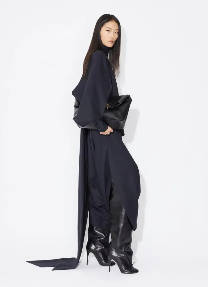 Alaa Pants and Shorts DRAPED TROUSERS Denim Blue 8211 Women Alaa Pants and Shorts DRAPED TROUSERS Denim Blue 8211 Women