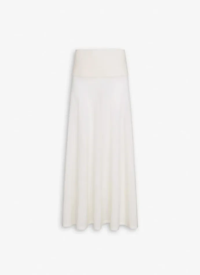 Alaa Skirts FLUID KNITTED SKIRT Natural White 8211 Women