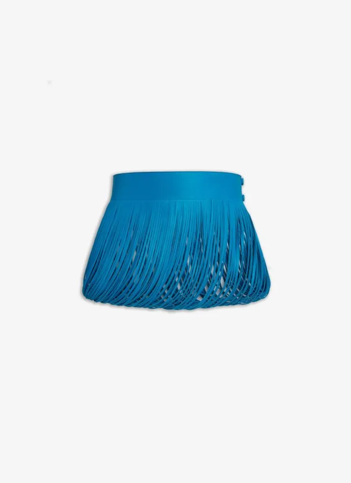 Alaa Skirts FRINGED LEATHER BELT Blue 8211 Women