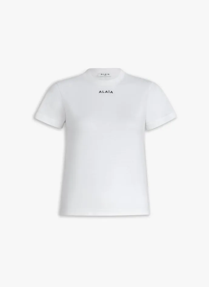 Alaa Tops and Shirts CLASSIC COTTON TSHIRT White 8211 Women