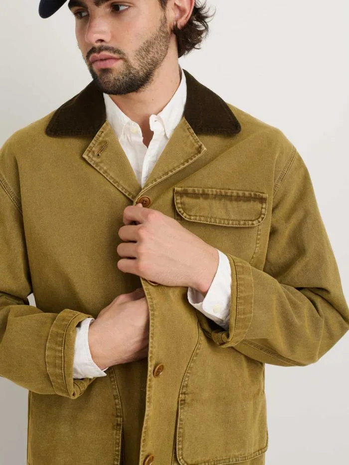 Alex Mill Jackets Coats Frontier Jacket In Recycled Canvas Khaki 8211 Men