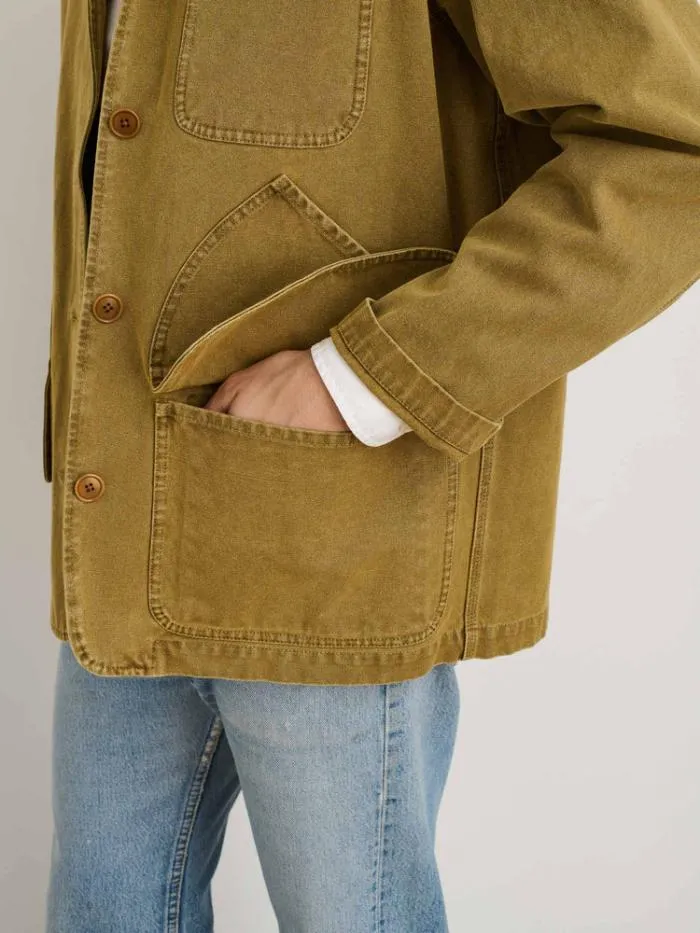 Alex Mill Jackets Coats Frontier Jacket In Recycled Canvas Khaki 8211 Men