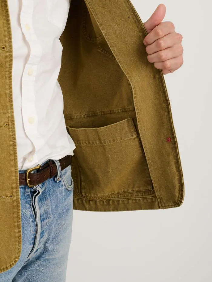 Alex Mill Jackets Coats Frontier Jacket In Recycled Canvas Khaki 8211 Men