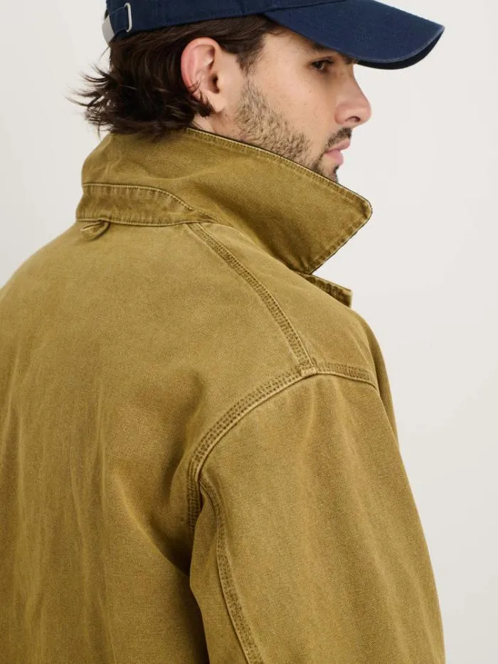 Alex Mill Jackets Coats Frontier Jacket In Recycled Canvas Khaki 8211 Men