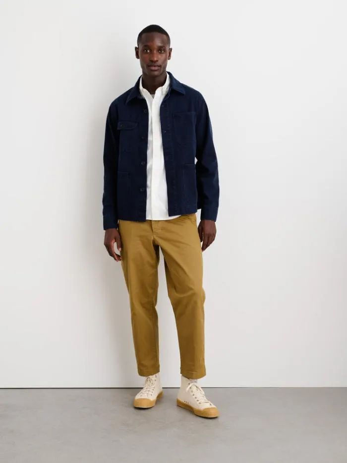 Alex Mill Jackets Coats Garment Dyed Work Jacket In Recycled Denim Dark Navy 8211 Men